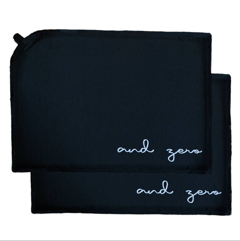 andzero クッション 座布団 インフレータブル エアクッション【2個セット】 アウトドア 高密度ウレタンフォーム 幅40㎝x奥行30x高さ2.5㎝