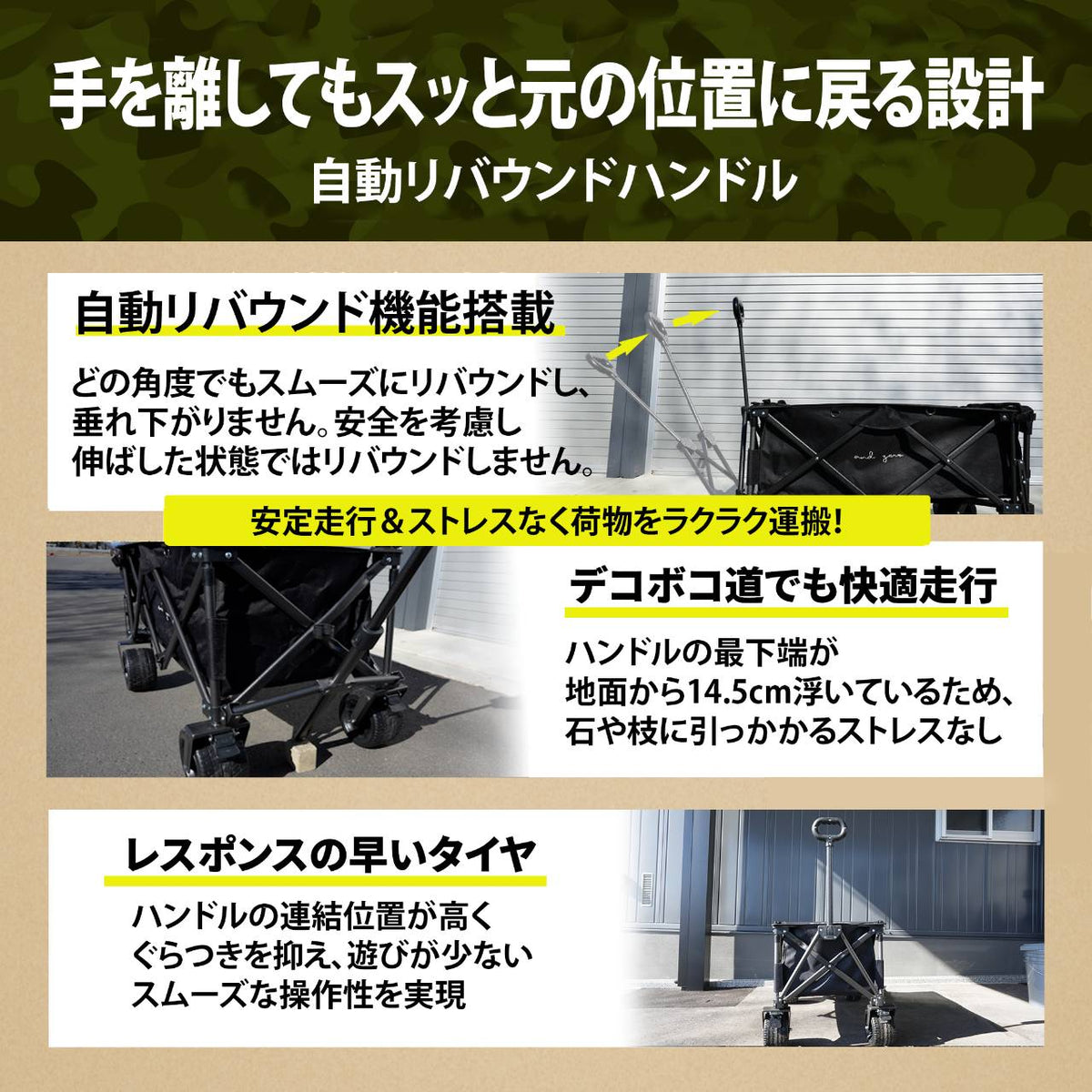 andzero キャリーワゴン】 キャリーカート カバーテーブル付き ワイド